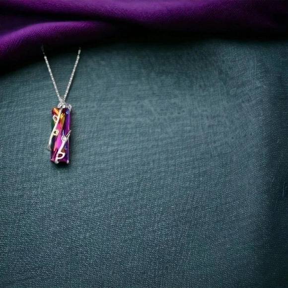 Crystal Bohemian Pendant Necklace - Picture 3 of 5